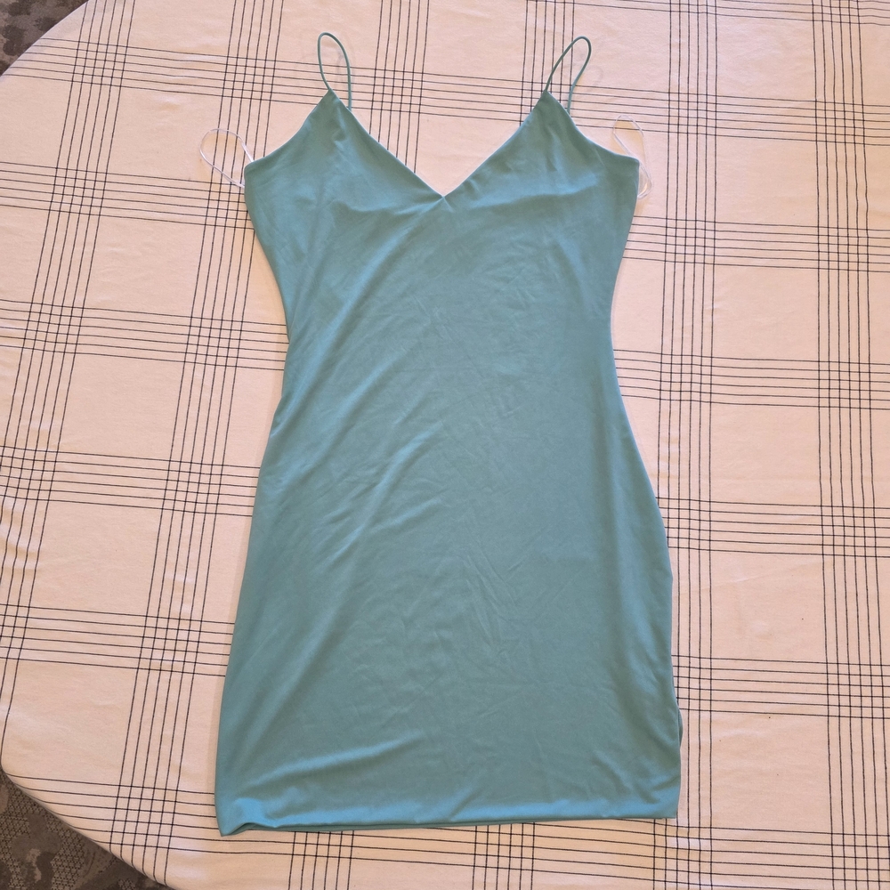 Fashion Nova Aqua Mini Dress